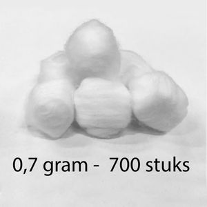 Wattenbollen - 0,7gr - 700stuks - wattenbolletjes wit - cotton balls - watten