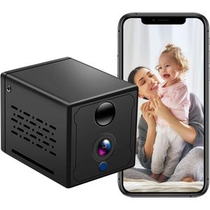 Spy Camera - Bewakingscamera - Spycam Mini Wifi-camera HD 1080p wifi-camera 160° draadloze IP-beveiligingscamera met 2000 mAh batterij ondersteuning bewegingsdetectie en nachtzicht