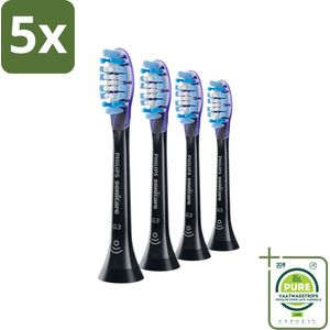 5 x Philips Sonicare - Opzetborstels - G3 Premium Gum Care - Gezond Tandvlees - 4 opzetborstels - HX9054/33 - Grootverpakking - Philips Sonicare - Tandenborstel - Tandvleesgezondheid - Gevoelig Tandvlees - Tandplak Verwijderen