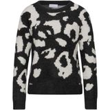 Street One Studio Dames Zacht trui met ronde hals in Zwart, in size: 34