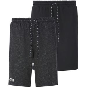 Jan Vanderstorm - JORNRIK - Sweat Bermuda - Zwart - Dubbel Pak