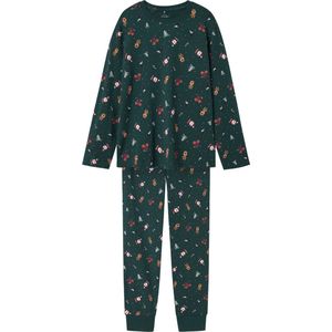 NAME IT NKNVISMAS LS NIGHTSET Unisex Pyjamaset - Maat 116