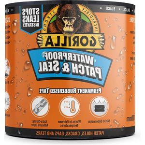 Waterdichte Patch & Seal Tape Zwart 3m - Gorilla - Sterke Hechting - Reparatietape