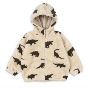Konges Slojd Jody Teddy Hoodie Grs Jassen Jongens - Winterjas - Creme - Maat 122/128