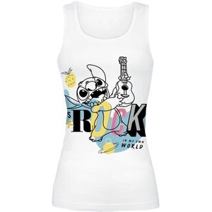 Lilo & Stitch Let's Rock in my Own World Dames Top - wit - S