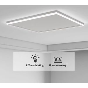 VH Infrarood paneel met LED verlichting & Wifi - Hoog vermogen IR - Instelbare lichtkleur - Dimbaar - 63 x 108 cm - 700 Watt