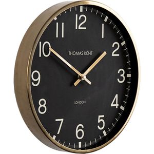 Klok ro Clocksmith S zwart/goud-Ø30CM