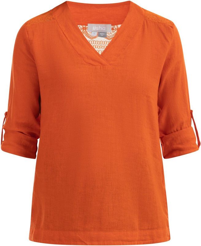 usha - Blusenshirt - Met Kant