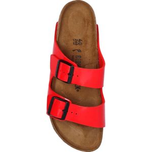 Birkenstock Arizona Dames Slippers Birko-flor Cherry Narrow-fit maat 35