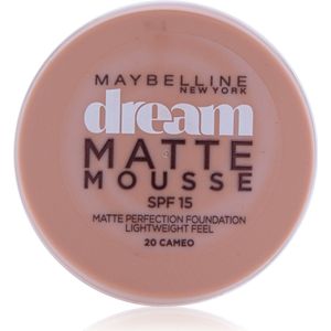 Maybelline - Dream Mat Mousse Foundation - 20 Beige Éclat - Matterende Basis