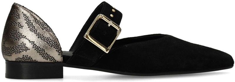 Manfield - Loafers - Zwart - Suède