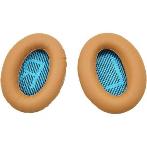 Allecto Plus - Vervangende oorkussens geel bruin compatibel met hoofdtelefoon - comfortabel & duurzaam