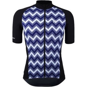 Megmeister Jersey Zig Zag Navy-M