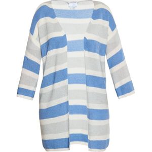 Usha - Cardigan - Gestreept - Driekwart Mouwen - Relaxed Fit