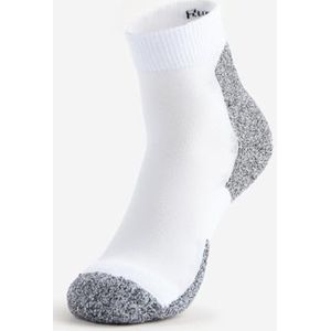 Gewatteerde Running Mini Crew Sokken voor Heren - Wit, Klein (1 paar)