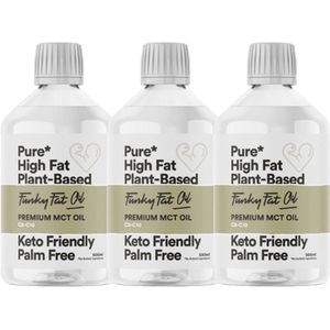 Funky Fat Oil | Premium MCT Oil | C8-C10 | 3 stuks | 3 x 500 ml