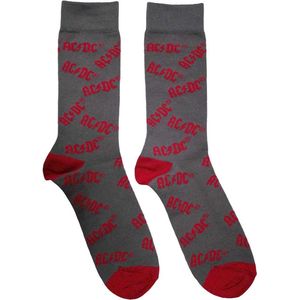 AC/DC - Logo Pattern Sokken - EU 39-45 - Grijs