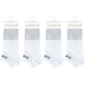 Kappa - Enkelsokken - Sneakersokken - Korte sokken - 12 Pack - Wit - Maat 43-46