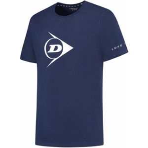 Dunlop - Essentials Promo - Tennisshirt - Navy - Katoen, Polyester