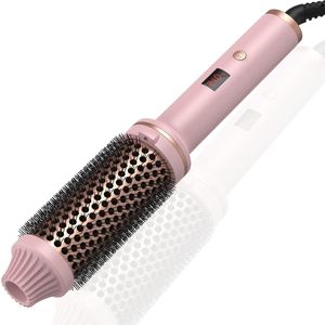 1/2 inch hete borstel voor dames, verwarmde ronde krultang, snel verwarmend, warm rond, dubbele spanning voor op reis, stijltang, krultang