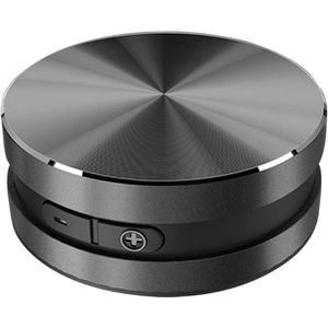 Draadloze luidspreker met botgeleiding - Resonantie-zuignapluidspreker - Waterdicht ontwerp - Muziekspeler - Geschikt voor gebruik in badkamer en douche Bluetooth-luidspreker - Metalen behuizing met zuignap - Zwart (1,97'' x 1,97'' x 0,98'')