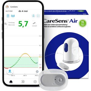 CareSens Air sensor - Continue glucosemonitoring - Glucose sensor - 15 dagen sensor - Nu ook beschikbaar in Belgie