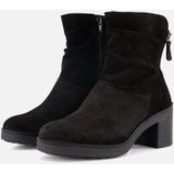 Feyn - Enkellaarsjes - Zwart - Suede