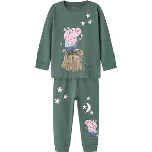 Name it Pyjama groen Peppa Pig - NMMOMAS - Maat 86