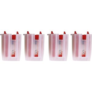 Allecto Plus - Elektrische Platenspeler Vervanging Dubbele Stereo Vintage LP Speler - 4 Stuks - Houten Patroon - Opgeknapt