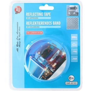 All Ride Reflecterende tape - 275 x 5 cm - E11 keurmerk - Veilig verkeer - vrachtwagen, motor, aanhangwagen, camper