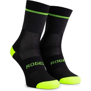 Rogelli Hero II Fietssokken - Heren - Geel, Grijs, Zwart - Maat 40-43