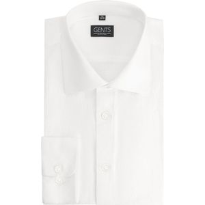 GENTS - Overhemd strijkvrij - Katoen - Off White - Maat EU38/S
