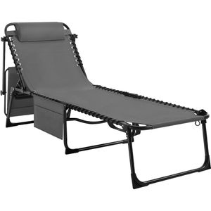 Aiverig® Oxford Opvouwbare Ligstoel - Ligbed tuin - Zonnebed - Draagbaar & UV-bestendig - Zonwerend zonnescherm - Verstelbare 5-standen rugleuning