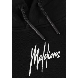 Malelions Cropped Hoodie Truien & Vesten Meisjes - Sweater - Hoodie - Vest- Zwart - Maat 140