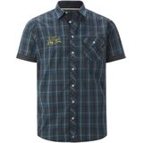 Jan Vanderstorm herren Overhemd Met Korte Mouwen - 41/42 - petrol