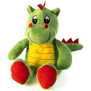 Habibi warmteknuffel draak 30 cm - opwarmknuffel geschikt voor de oven en magnetron draak Habibi warmie - magnetronknuffel - knuffel draak