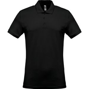 Kariban Piqué-herenpolo korte mouwen K254 - Black - XL