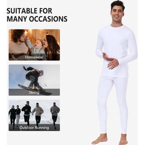 Luvetrex ® Thermisch Ondergoed Set voor Heren met Binnenvoering van Microfleece voor Optimaal Wintercomfort
