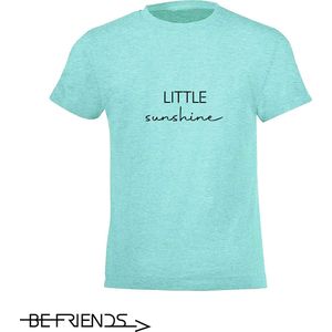 Be Friends T-Shirt - Little sunshine - Kinderen - Mint groen - Maat 2 jaar