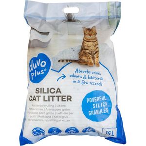 Duvo Silica Premium - Kattenbakvulling - 16L