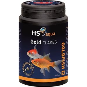 HS-aqua Gold flakes | Inhoud: 1000 ml | Goudvis voer