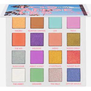BH Cosmetics Lost in Los Angeles Palette | 16 Oogschaduw Kleuren | Pastel & Neutrale Tints | Vegan & Dierproefvrij