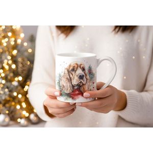 Mok Cocker Spaniel Beker cadeau voor haar of hem, kerst, verjaardag, honden liefhebber, zus, broer, vriendin, vriend, collega, moeder, vader, hond