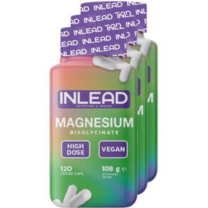 Inlead | Magnesium Bisglycinate | 120 Caps | 3 stuks | 3 x 108 g