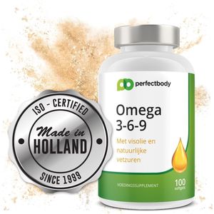 Omega 3-6-9 Capsules - 100 Softgels - PerfectBody.nl