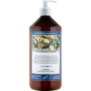 Arganolie 1 liter met witte pomp - amber fles - 100% natuurlijk - biologisch en koud geperst