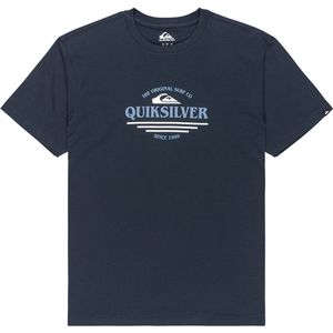 Quiksilver Type Line T-shirt Met Korte Mouwen Blauw L Man