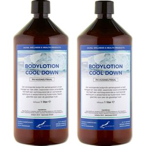 Bodylotion Cool Down 1 Liter - set van 2 stuks