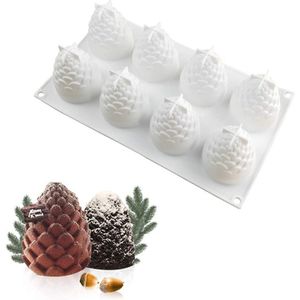 Inovra ® Siliconen 3D Mousse Vorm in Kegeldesign voor Creatieve Kerstdecoraties