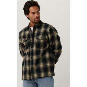 Anerkjendt Aklion Thick Check Overshirt Overhemden Heren - Donkerblauw - Maat S